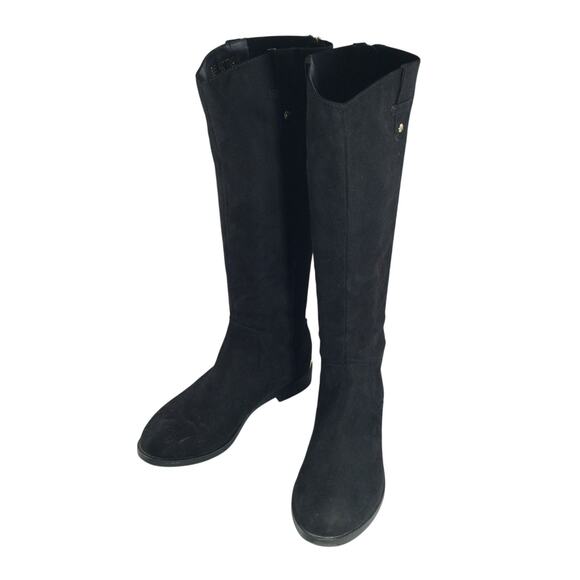 NWOT-1 SHOW! KENNETH COLE! BLACK VEGAN LEATHER & NEOPRENE ELASTIC BOOTS! SZ 7.5M - Picture 3 of 11